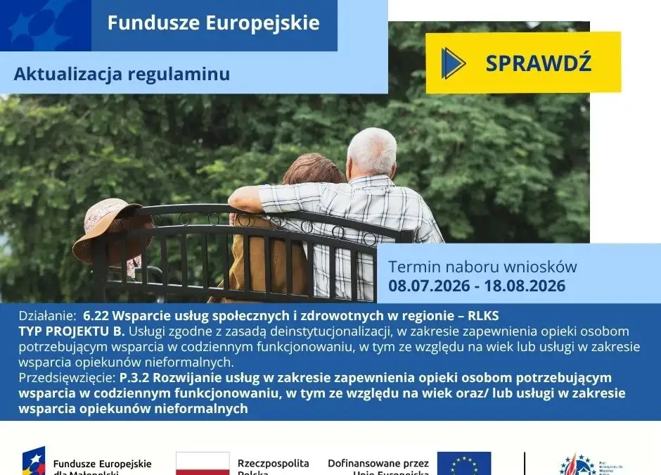 Nabór wniosków w Pogórzańskim Stowarzyszeniu Dunajec-Biała – wsparcie usług społecznych i zdrowotnych