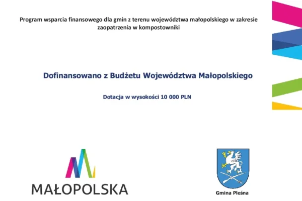 Gmina Pleśna uruchamia nabór na darmowe kompostowniki