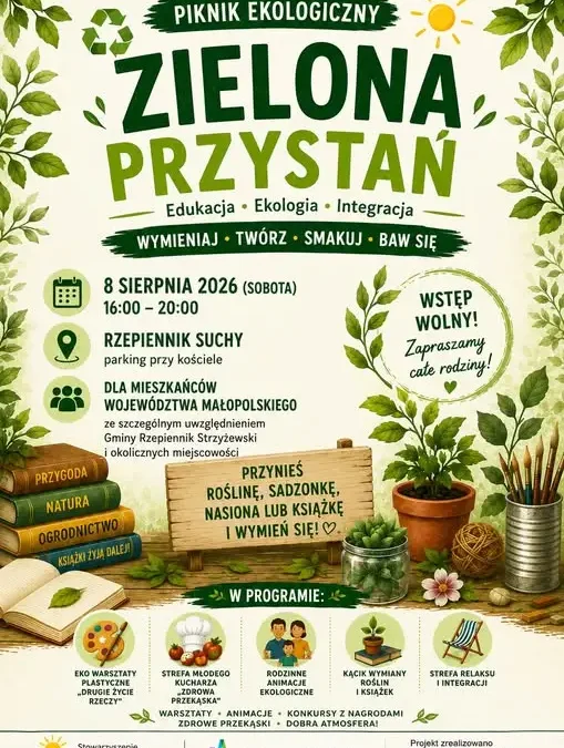 Ekologiczne popołudnie w Rzepienniku Suchym – warsztaty, wymiana roślin i strefa relaksu