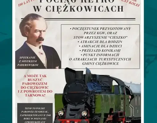 Pociąg Retro zawita do Ciężkowic 6 września – świętowanie 150-lecia kolei i 100-lecia PKP