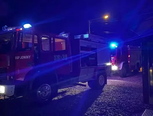 Pożar sadzy w Joninach – strażacy interweniowali w przewodzie kominowym