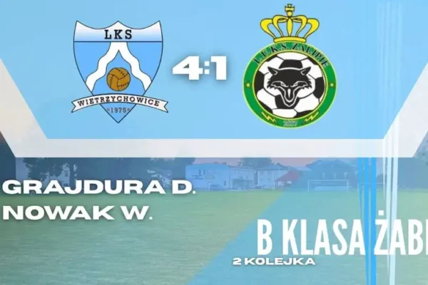 Pewne zwycięstwo LKS Wietrzychowice z LUKS Zalipie 4:1 w 2. kolejce