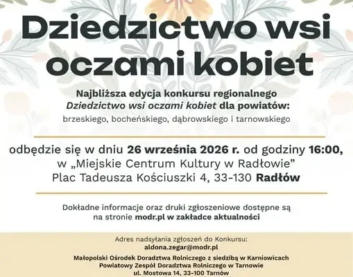 Konkurs „Dziedzictwo wsi oczami kobiet” – zgłoszenia do 14 września