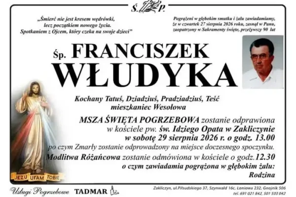 Ostatnie pożegnanie Druha Franciszka Włudyki z OSP Zakliczyn