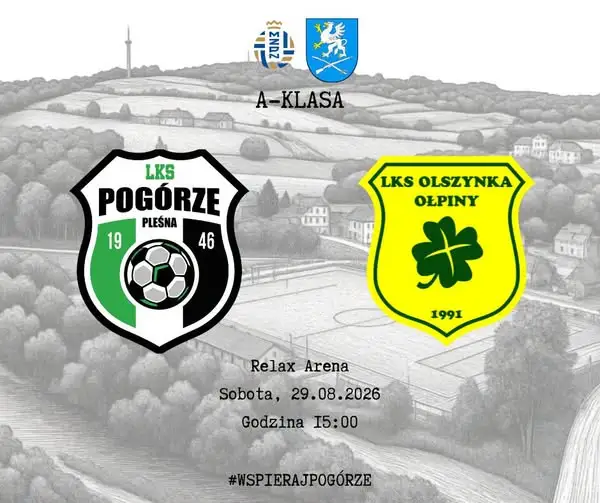 Pogórze Pleśna szuka pierwszych punktów w starciu z Olszynką Ołpiny
