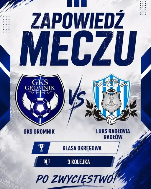 GKS Gromnik podejmie Radłovię Radłów w 3. kolejce Klasy Okręgowej