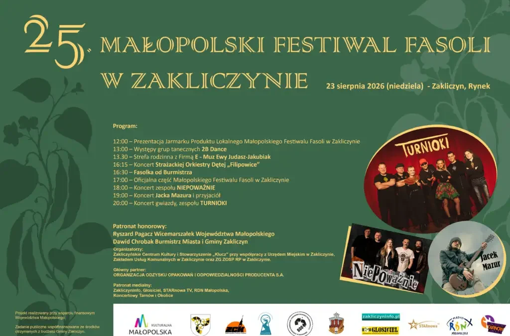 Festiwal Fasoli i Produktu Tradycyjnego Małopolski w Zakliczynie – program i atrakcje