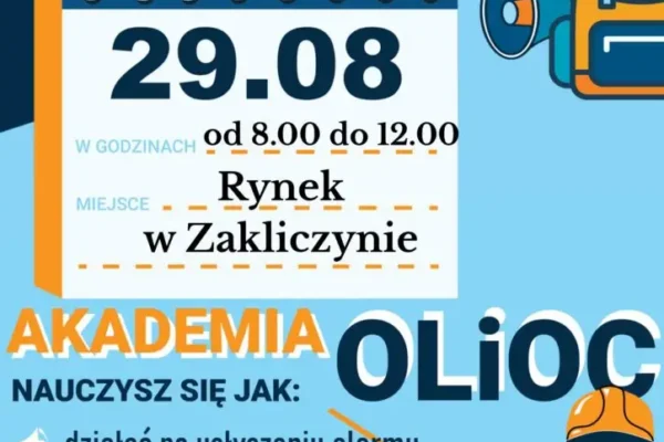 Krajowy Trening Reagowania w Zakliczynie – 29 sierpnia na Rynku