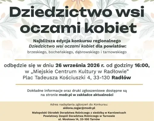 Konkurs „Dziedzictwo wsi oczami kobiet” – zgłoszenia do 14 września