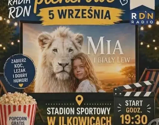 Kino plenerowe w Ilkowicach: „Mia i biały lew” już dziś na stadionie