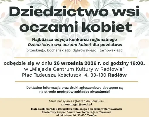 Konkurs „Dziedzictwo wsi oczami kobiet” – zaproszenie dla Kół Gospodyń Wiejskich z Małopolski