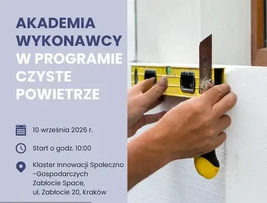 Bezpłatne szkolenie dla wykonawców programu „Czyste Powietrze” w Krakowie