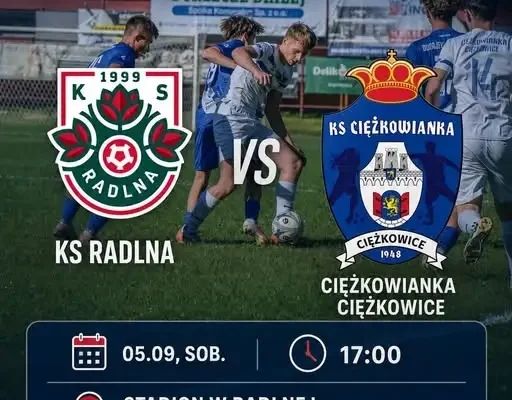 Ciężkowianka zagra na wyjeździe z KS Radlna w 4. kolejce Klasy A