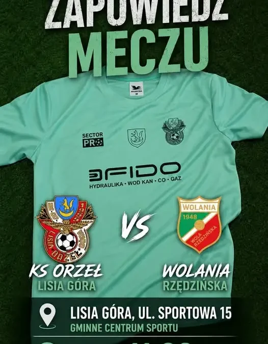 Ligowy mecz z rezerwami Wolani Wola Rzędzińska już w sobotę