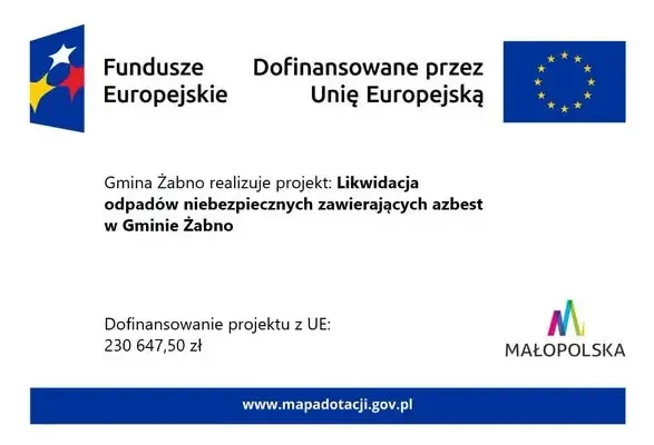 Gmina Żabno pozyskała unijne środki na usuwanie azbestu