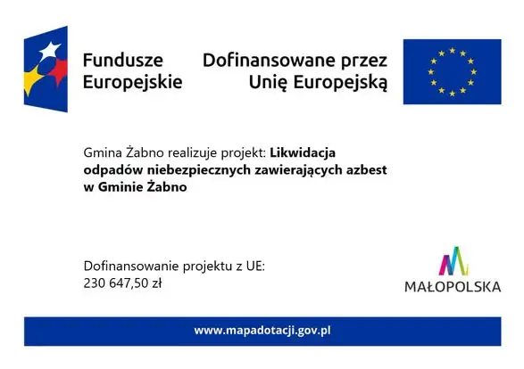 Gmina Żabno pozyskała unijne środki na usuwanie azbestu