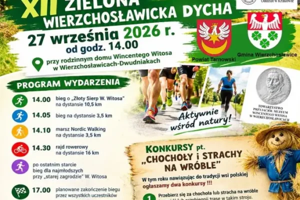 XII Zielona Wierzchosławicka Dycha – pobiegnij w stroju chochoła lub stracha na wróble