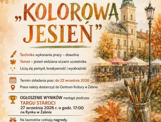 Konkurs plastyczny „Kolorowa Jesień” w Żabnie – czekają nagrody