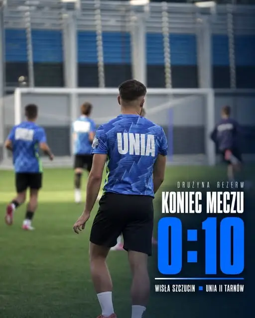Unia II Tarnów rozbiła Wisłę Szczucin 10:0. Trzy punkty i dziesięć goli Jaskółek
