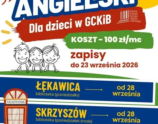 Zajęcia z angielskiego dla dzieci w Gminnym Centrum Kultury i Bibliotek