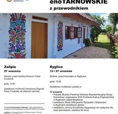 Dodatkowe wrześniowe spacery z przewodnikiem po Ryglicach i Zalipiu