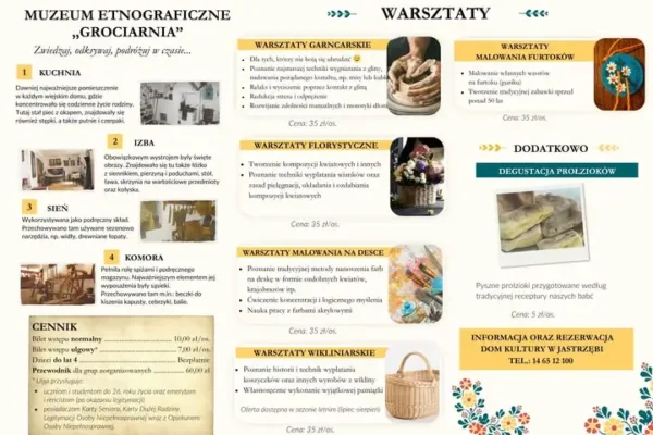 Muzeum „Grociarnia” w Jastrzębi zaprasza na warsztaty i podróż w czasie
