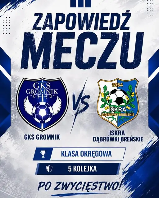 GKS Gromnik podejmie Iskrę Dąbrówki Breńskie w 5. kolejce Klasy Okręgowej