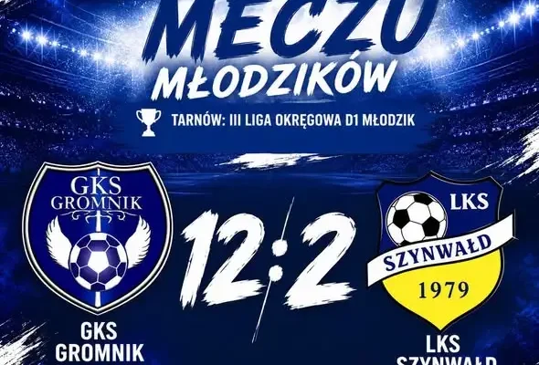 GKS Gromnik rozgromił LKS Szynwałd 12:2 w III Lidze Okręgowej D1 Młodzików