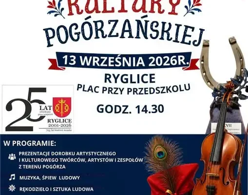 XVIII Festiwal Kultury Pogórzańskiej w Ryglicach – święto muzyki i tradycji już 13 września