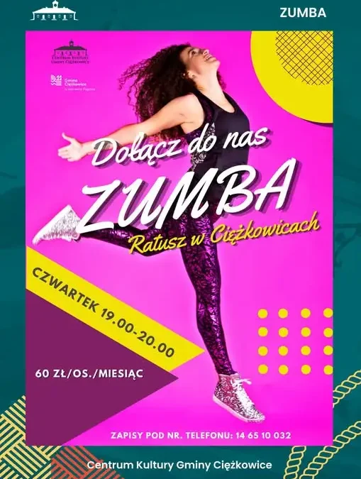Zumba w Centrum Kultury Gminy Ciężkowice – zapisy trwają