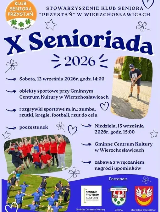 10. Senioriada w Wierzchosławicach – jutro start wydarzenia