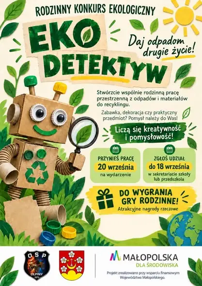 Eko Detektyw: rodzinny konkurs ekologiczny w Gminie Szerzyny