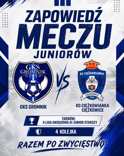Derby Pogórza w Gromniku! GKS podejmuje Ciężkowiankę w 4. kolejce juniorów