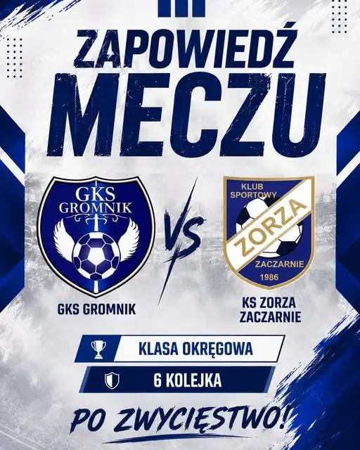 GKS Gromnik podejmie Zorzę Zaczarnie w 6. kolejce Klasy Okręgowej
