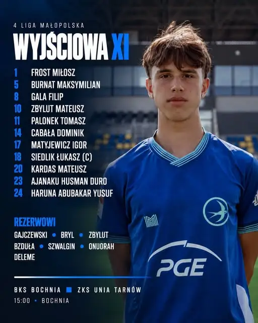 ZKS Unia Tarnów zagra w Bochni. Znamy wyjściową jedenastkę na mecz 4. ligi małopolskiej