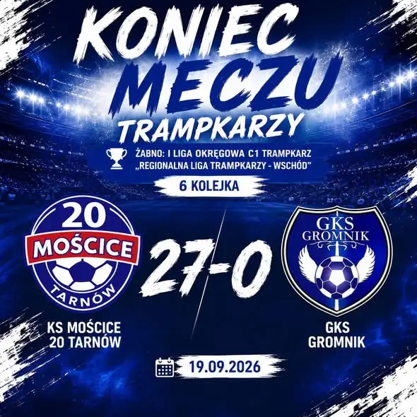 Gromnik rozbity w Tarnowie. Trampkarze przegrali 0:27 z liderem