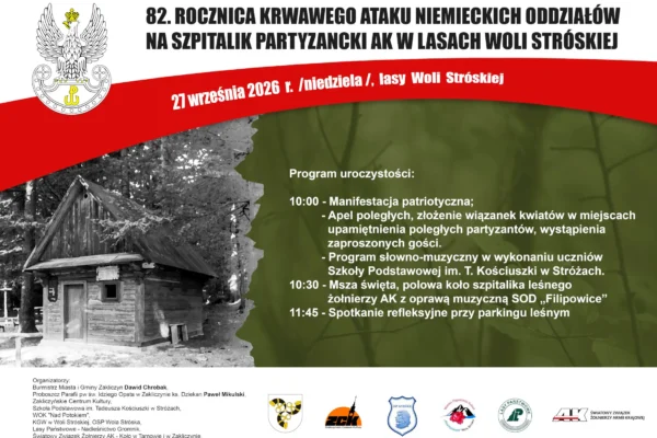 82. rocznica ataku na szpitalik AK w Woli Stróskiej – uroczystości na „Mogile”
