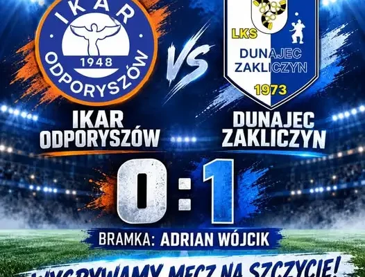 Dunajec Kliczyn wywozi trzy punkty z Odporyszowa po walce z Ikarą