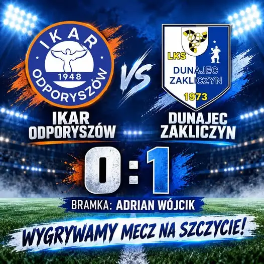 Dunajec Kliczyn wywozi trzy punkty z Odporyszowa po walce z Ikarą