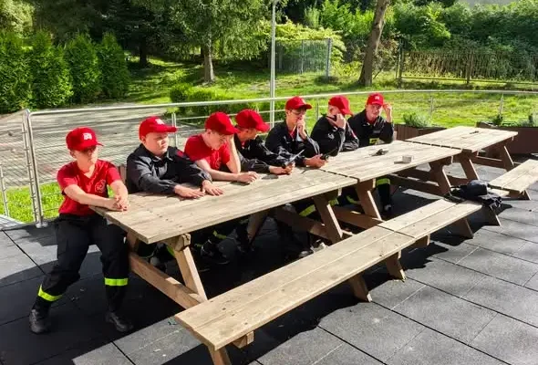 Młodzieżowa Drużyna Pożarnicza z Tuchowa na warsztatach ratowniczych w Porąbce