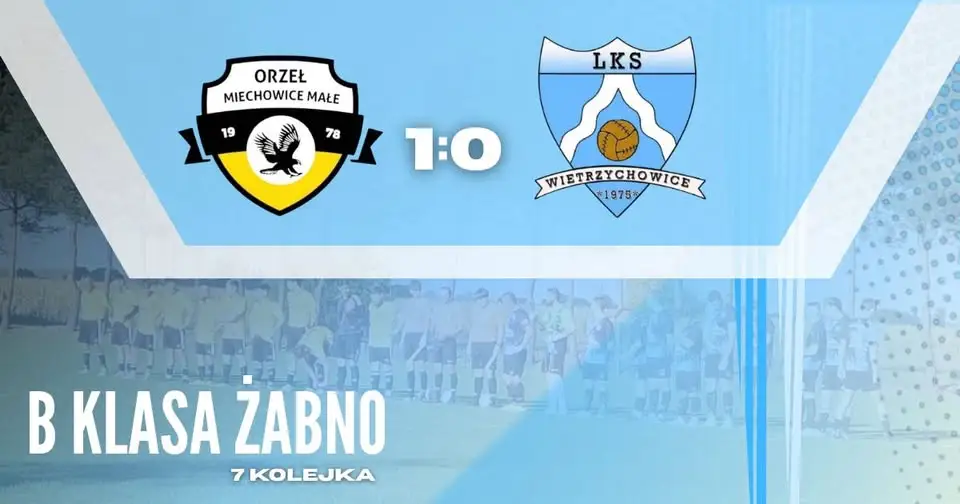 Derby gminy Wietrzychowice: Orzeł Miechowice Małe wygrał 1:0 po karnym w 94. minucie