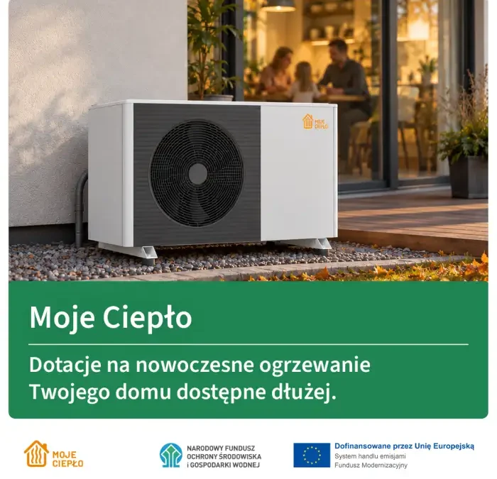 Moje Ciepło: dłużej na wnioski o dotację na pompę ciepła