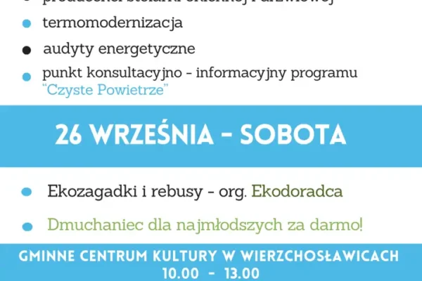 Targi Ciepło Przyszłości w Wierzchosławicach – ostatnia sobota września