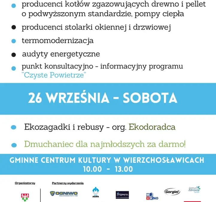 Targi Ciepło Przyszłości w Wierzchosławicach – ostatnia sobota września
