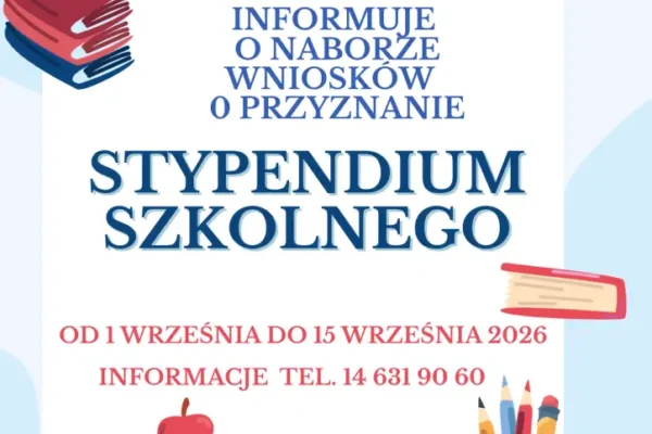 Trwa nabór wniosków o stypendium szkolne w Gminie Wierzchosławice