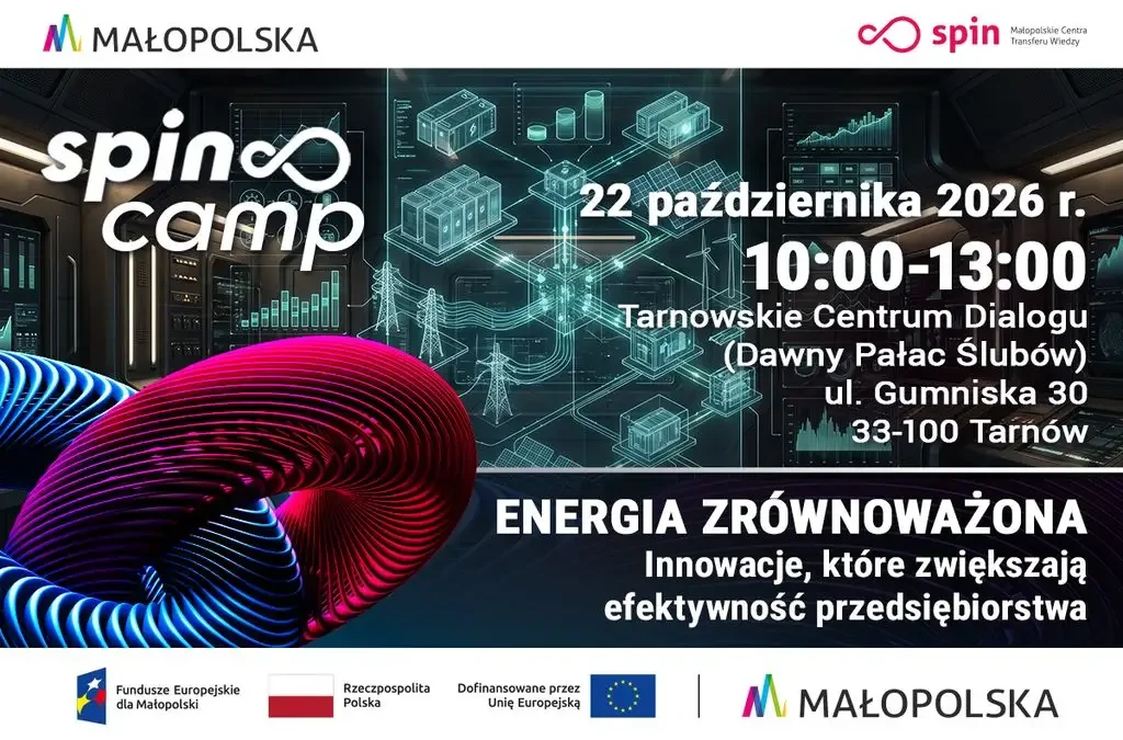 SPIN CAMP w Tarnowie: bezpłatne warsztaty o innowacjach i Przemyśle 4.0 dla małopolskich firm