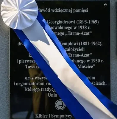 98 lat ZKS Unia Tarnów. Odsłonięto tablicę poświęconą założycielom T.S. Mościce