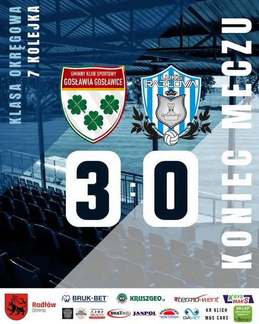 Radłovia Radłów przegrywa 0:3 w Gosławicach. Klub nie szuka wymówek