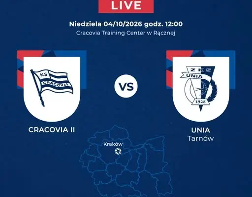 Cracovia II kontra Unia Tarnów – niedzielny mecz z transmisją na żywo