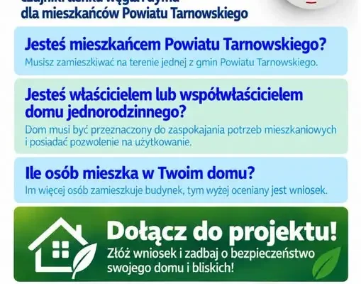 Bezpieczny Dom: mieszkańcy Gminy Radłów mają czas do 13 października na zgłoszenie